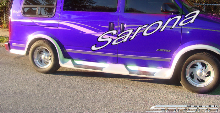 Astro van running hot sale boards